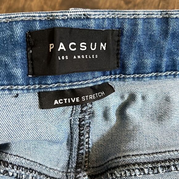 PacSun Light Stacked Skinny Mens Jeans 34x32 - Picture 8 of 13
